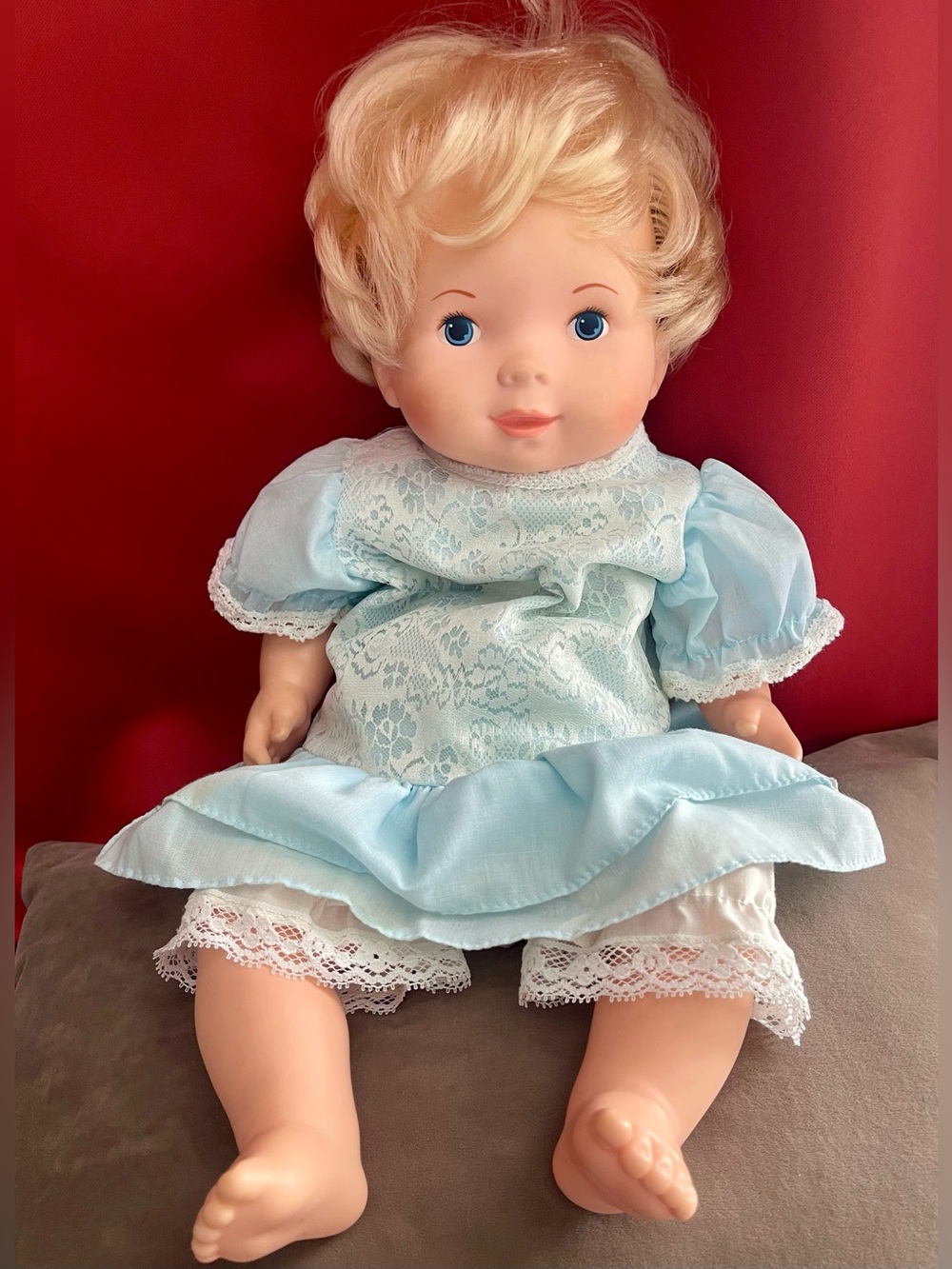 Vintage 1979 Fisher Price Baby Soft Sounds Doll Voice Box